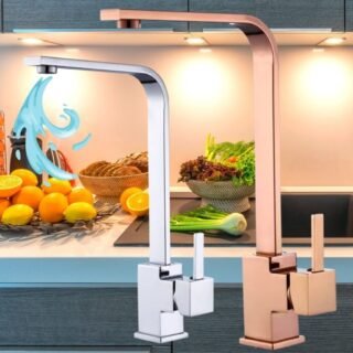 [MAGAZINE] Torneira de Mesa para Cozinha Monocomando Nell – Luxo YL-05 Bica Alta ( Prata ou Preta )