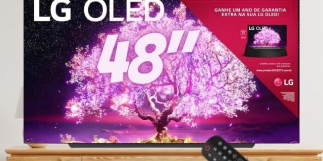 [CARREFOUR] Smart Tv Lg 48 Oled48c1 120hz G-sync Free Hdmi 2.1 Thinqai Google Alexa Prateado