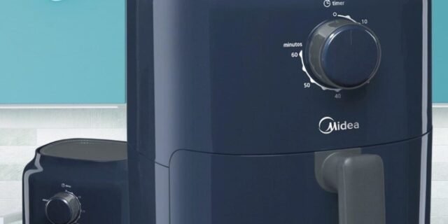 [CARREFOUR] Fritadeira sem Óleo MiniFry 3L Midea Azul