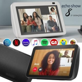[PONTO] Smart Speaker Amazon Echo Show 8 Tela 8″ com Alexa – 2º Geração ( 2 cores )
