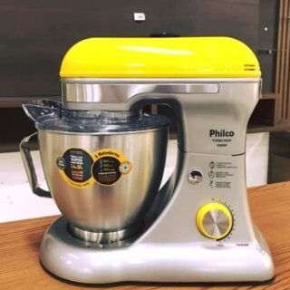 [SHOPTIME] Batedeira Planetária Philco PBP800AM Turbo Inox 12 velocidades e 800W