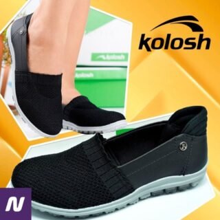 [NETSHOES] Slip On Kolosh Knit Feminino – Preto