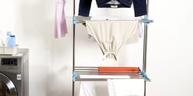 [SHOPTIME] Varal de Chão Vertical Inox com 3 Andares – Fun Clean