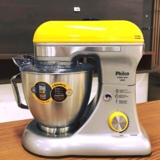 [SHOPTIME] Batedeira Planetária Philco PBP800AM Turbo Inox 12 velocidades e 800W