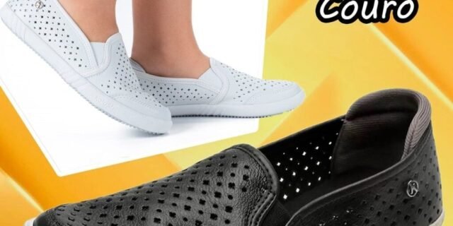 [ZATTINI] Slip On Couro Kolosh Perfuros Feminino