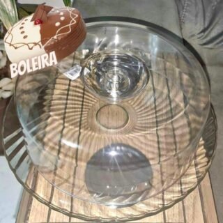 [MAGAZINE] Boleira de Vidro Redonda com Tampa Plástico – Ruvolo New Gourmet Bali 32,5cm