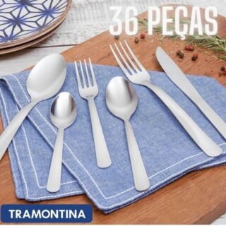 [MAGAZINE] Faqueiro Tramontina Inox Búzios 23798/060 – 36 Peças