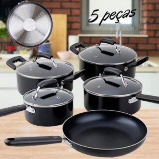 [SHOPTIME] Jogo de panelas 5 peças Roma – Classic Home