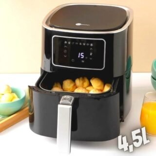 [SHOPTIME] Fritadeira Elétrica Air Fryer sem óleo 4,5L Preta – Fun Kitchen