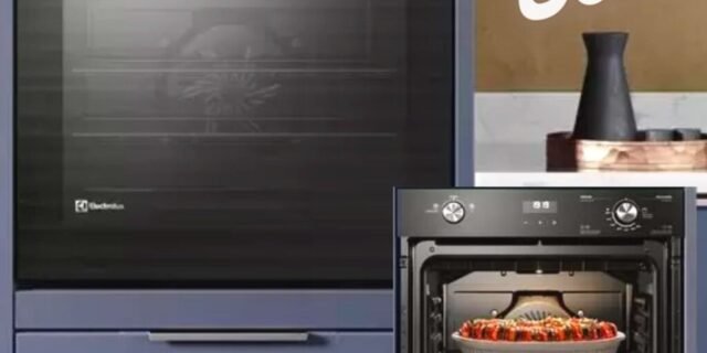 [MAGAZINE] Forno a Gás de Embutir Electrolux de Convecção – com Timer 80L Preto PerfectCook360 OE8GH