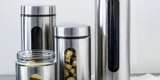 [SHOPTIME] Conjunto de Porta Mantimentos 550ml/950 ml/1300ml/1800ml 4 peças – La Cuisine