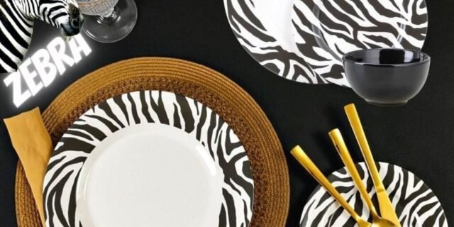 [SHOPTIME] Aparelho de Jantar Zebra 18 Peças – La Cuisine