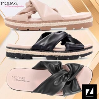 [ZATTINI] Tamanco Modare Flatform Tiras Cruzadas