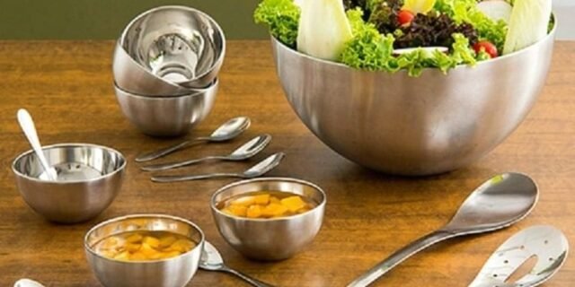 [SHOPTIME] 20% de Volta no AME: Saladeira Inox c/ 2 Talheres + Cj. Sobremesa c/ 12 pçs – La Cuisine