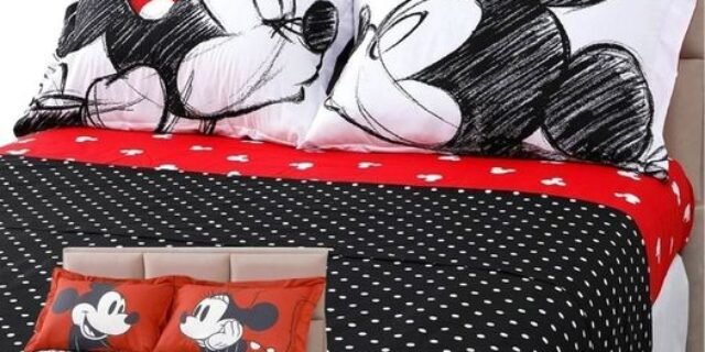[SHOPTIME] Jogo De Cama ou Cobreleito Percal 180 Fios Mickey E Minnie Percal 180 Fios 3/4 Peças Solteiro, Casal ,Queen . King ou – Casa & Conforto + Disney (3 Modelos)