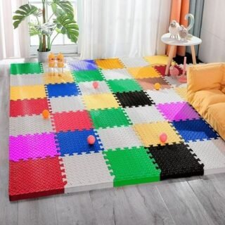 [AMAZON] Kit Colorido 12 Placas Tapete Tatame EVA 50x50x1cm 10mm