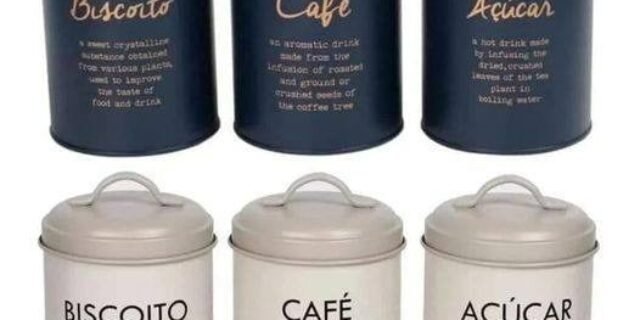 [MAGAZINE] Jogo de Potes Haus Concept com Tampa Redondo – 110ml 57704/498 3 Peças