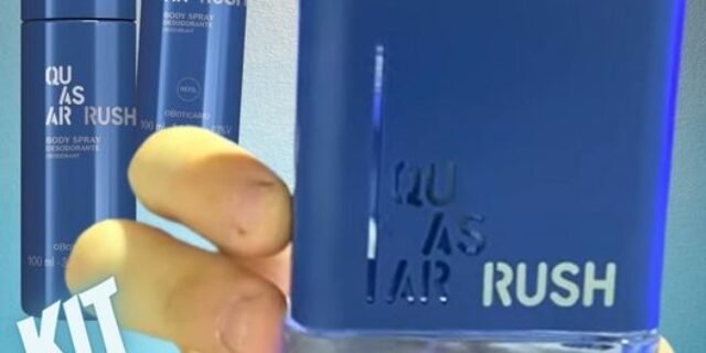 [O BOTICARIO] Combo Quasar Rush: Desodorante Colônia 100ml + Body Spray 100ml + Refil 100ml