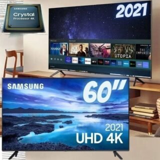 [AMAZON] SMART TV 60 SAMSUNG UN60AU7700 CRYSTAL UHD 4K 3HDMI 1USB CINZA
