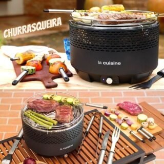 [SHOPTIME] Churrasqueira Portátil à carvão Compact Preta – La Cuisine