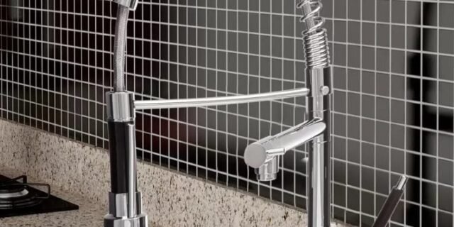 [MAGAZINE] Torneira para Cozinha Gourmet Dupla de Mesa – com Monocomando Cromada Nell AM-2679