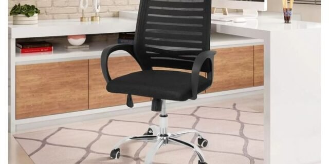 [MAGAZINE] Cadeira de Escritório Giratória Diretor DIR-001 – Preta AC Comercial