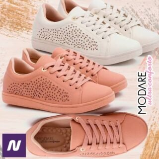 [NETSHOES] Tênis Modare Recorte a Laser Feminino (3 Cores)