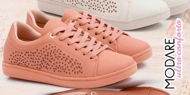 [NETSHOES] Tênis Modare Recorte a Laser Feminino (3 Cores)