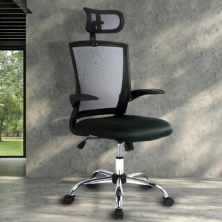 [MAGAZINE] Cadeira de Escritório Presidente Giratória Preta – PRE-001 AC Comercial