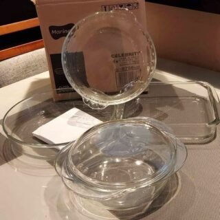 [MAGAZINE] Conjunto de Assadeiras Marinex de Vidro – 4 Peças Celebrity Oven