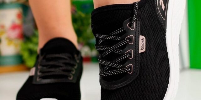 [NETSHOES] Tênis Kolosh Básico Esportivo Feminino – Preto