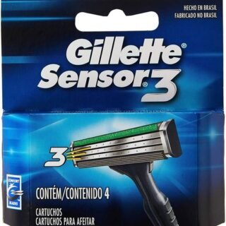 [AMAZON] Carga para Aparelho de Barbear Gillette Sensor3 – 4 unidades
