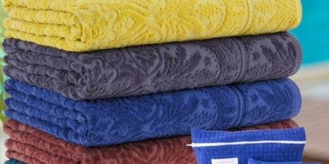 [SHOPTIME] Jogo De Banhão Índia 5 Peças + Kit 2 Necessaires Cores Sortidas – Casa & Conforto By Buddemeyer