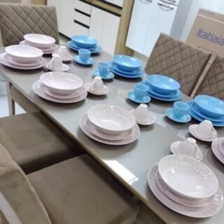 [MAGAZINE] Aparelho de Jantar Chá 20 Peças Haus de Cerâmica – Redondo Decorato (3 Cores)