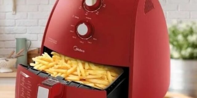 [SHOPTIME] Fritadeira sem Óleo Midea 4L Vermelha 1500W FRV41