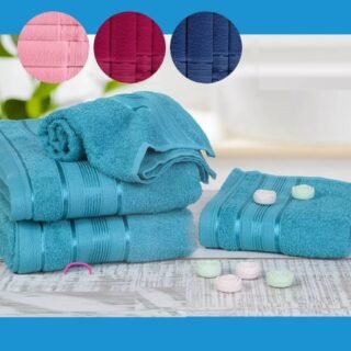 [MAGAZINE] Jogo de Toalha Santista Royal Knut 4 Peças – 100% Algodão (Várias Cores)