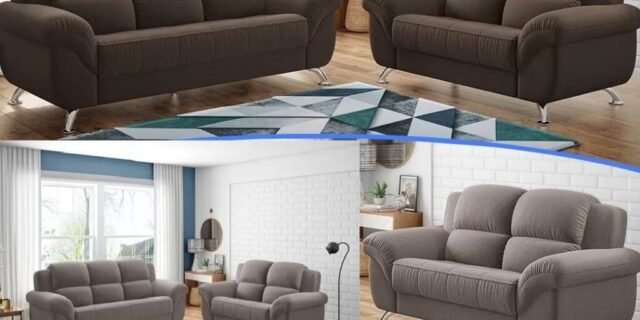 [MAGAZINE] Conjunto de Sofás 2 e 3 Lugares Marselha – Linoforte