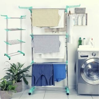 [SHOPTIME] Varal Aço Inox de Chão 3 Andares – Casual Home