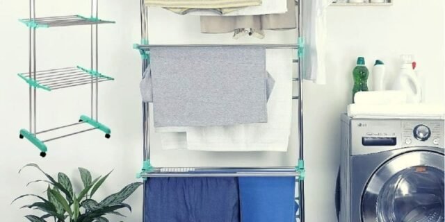 [SHOPTIME] Varal Aço Inox de Chão 3 Andares – Casual Home