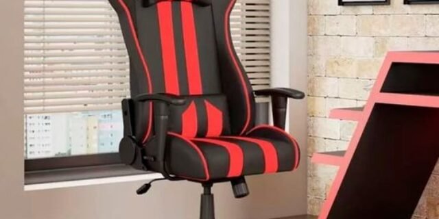 [MAGAZINE] Cadeira Gamer Travel Max Reclinável – Preta e Vermelha Sports