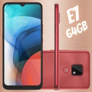 [CASAS BAHIA] Smartphone Motorola Moto E7 Cobre 64GB, 4GB RAM, Tela de 6.5”, Câmera Traseira Dupla, Android 10 e Processador Octa-Core