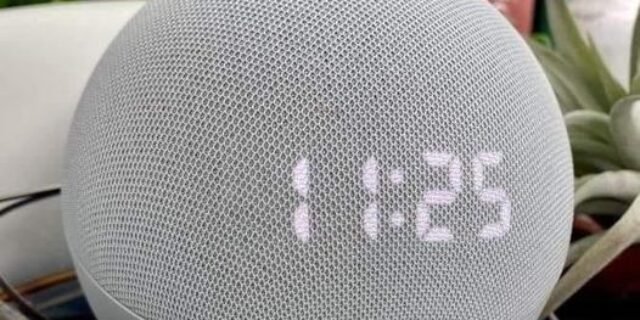 [PONTO] Smart Speaker Amazon Echo Dot 4ª Geração com Relógio e Alexa – Branco