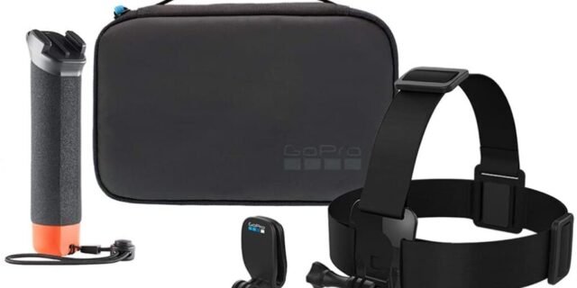 [AMAZON] O kit Go Pro Adventure inclui o manipulador (aperto de mão flutuante), alça de cabeça + QuickClip e estojo compacto – acessório oficial da GoPro (AKTES-002)