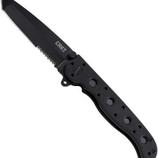 [AMAZON] Faca dobrável CRKT M16-10KZ EDC: transporte diário, lâmina preta serrilhada, tanto, segurança do forro automático, alça de nylon, clipe de bolso