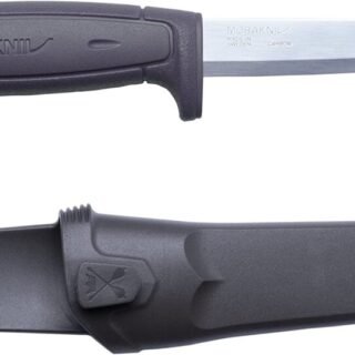 [AMAZON] Faca utilitária Morakniv Craftline Basic 511 de lâmina fixa de aço de alto carbono e bainha combinada, 9 cm, preta (M-12810)￼￼