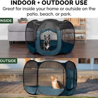 [AMAZON] Furhaven Casa de animais de estimação para cães e gatos – Cercado e caneta de exercício pop-up para ambientes internos e externos