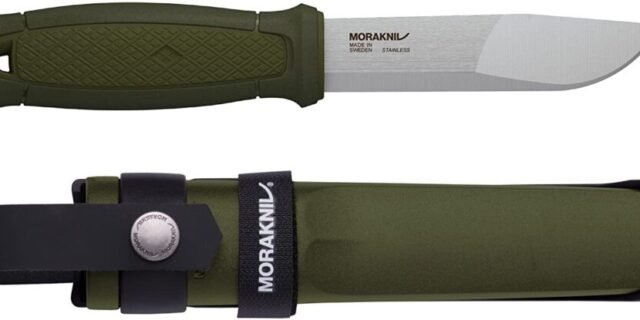[AMAZON] Morakniv Canivete de lâmina fixa Kansbol com lâmina de aço inoxidável Sandvik e sistema de montagem múltipla, 10 cm 