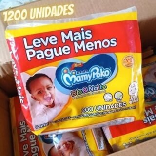 [CASAS BAHIA] Toalhas Umedecidas Mamypoko Dia e Noite – 6 Pacotes com 200 Toalhas Cada