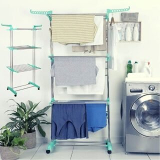 [SHOPTIME] Varal Aço Inox de Chão 3 Andares – Casual Home