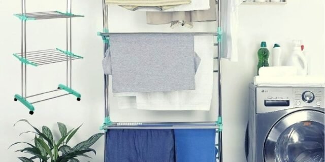 [SHOPTIME] Varal Aço Inox de Chão 3 Andares – Casual Home